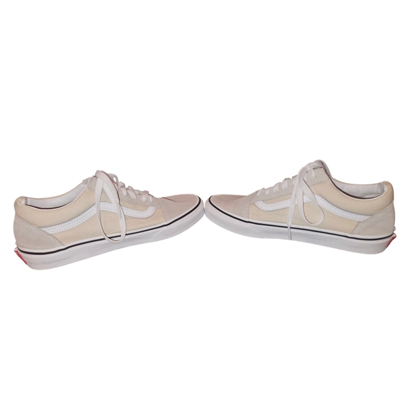 Vans Old Skool Cream Sneakers Unisex Mens 5.5 Womens 7 - Picture 5 of 8